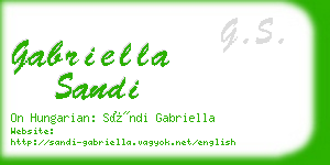 gabriella sandi business card